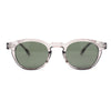 Mens Vintage Vibe Retro Hipster Keyhole Round Horn Rim Plastic Sunglasses