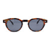 Mens Vintage Vibe Retro Hipster Keyhole Round Horn Rim Plastic Sunglasses