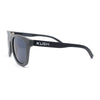 Kush Mens Rounded Rectangular Horn Rim Matte Sporty Plastic Sunglasses