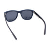 Kush Mens Rounded Rectangular Horn Rim Matte Sporty Plastic Sunglasses