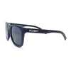 Kush Mens Rounded Rectangular Horn Rim Matte Sporty Plastic Sunglasses