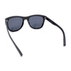 Kush Mens Rounded Rectangular Horn Rim Matte Sporty Plastic Sunglasses