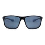 Mens Traditional 90s Classic Rectangle Sport Plastic Aerodynamic Sunglasses