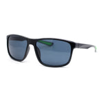 Mens Traditional 90s Classic Rectangle Sport Plastic Aerodynamic Sunglasses