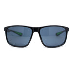 Mens Traditional 90s Classic Rectangle Sport Plastic Aerodynamic Sunglasses