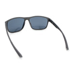 Mens Traditional 90s Classic Rectangle Sport Plastic Aerodynamic Sunglasses