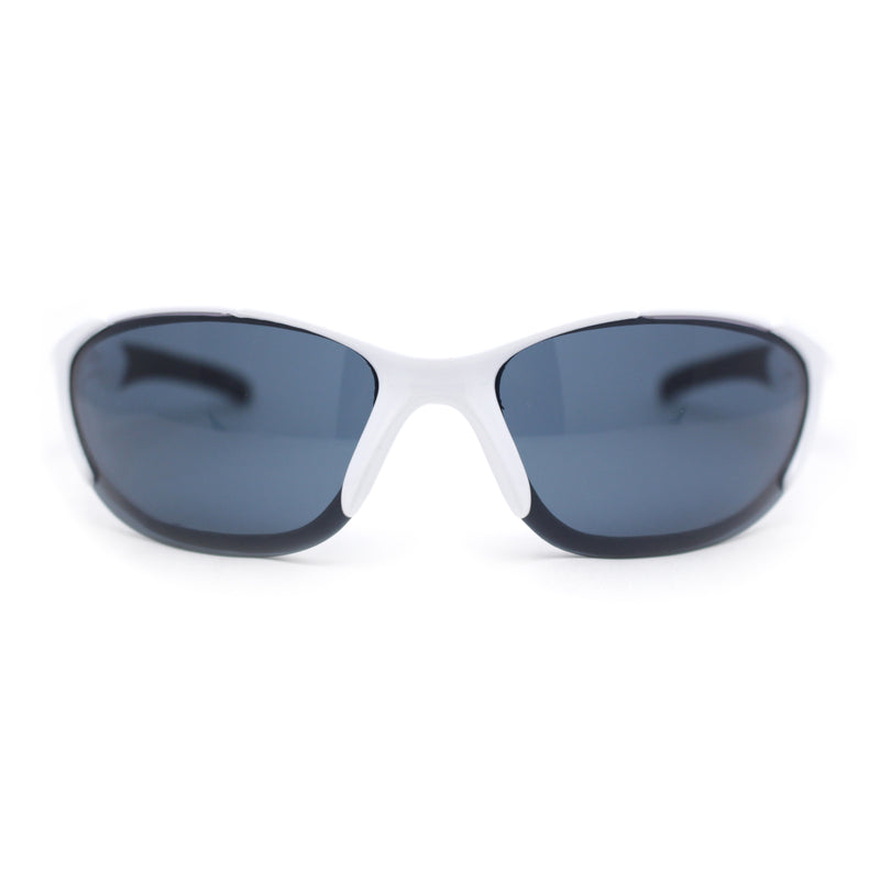 Mens Rimless Oval Round Sport Wrap Around Plastic Y2K Sunglasses