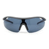 Mens Baseball Half Rim Wrap Around Oversized Shield Sport Sunglasses