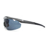 Mens Baseball Half Rim Wrap Around Oversized Shield Sport Sunglasses