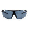 Mens Baseball Half Rim Wrap Around Oversized Shield Sport Sunglasses