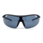 Mens Baseball Half Rim Wrap Around Oversized Shield Sport Sunglasses