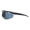 Mens Baseball Half Rim Wrap Around Oversized Shield Sport Sunglasses