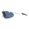 Mens Baseball Half Rim Wrap Around Oversized Shield Sport Sunglasses