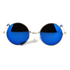 Mirrored Color Hippie Groove Round Circle Lens Retro Sunglasses