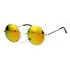 Mirrored Color Hippie Groove Round Circle Lens Retro Sunglasses