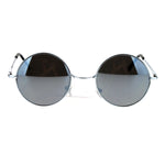 Mirrored Color Hippie Groove Round Circle Lens Retro Sunglasses