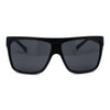 SA106 Limo All Black Flat Top Oversize Gangster Rectangular Shade Sunglasses