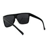 SA106 Limo All Black Flat Top Oversize Gangster Rectangular Shade Sunglasses