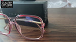 Womens 90s Oversize Rectangular Butterfly Clear Lens Eyeglasses