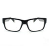 Black Simple and Clean Classic Plasitc Narrow Lens Optical Glasses Frame