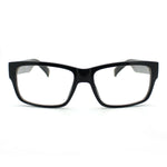 Black Simple and Clean Classic Plasitc Narrow Lens Optical Glasses Frame