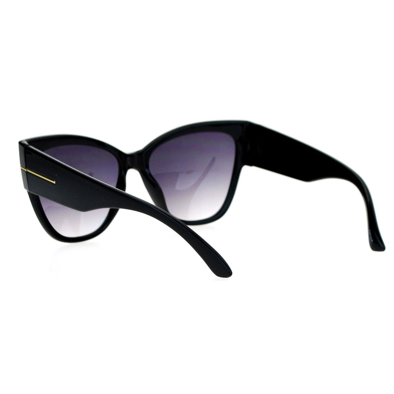 SA106 Womens Thick Plastic Arm Horn Rim Cat Eye Sunglasses