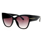 SA106 Womens Thick Plastic Arm Horn Rim Cat Eye Sunglasses