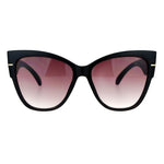 SA106 Womens Thick Plastic Arm Horn Rim Cat Eye Sunglasses