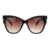 SA106 Womens Thick Plastic Arm Horn Rim Cat Eye Sunglasses