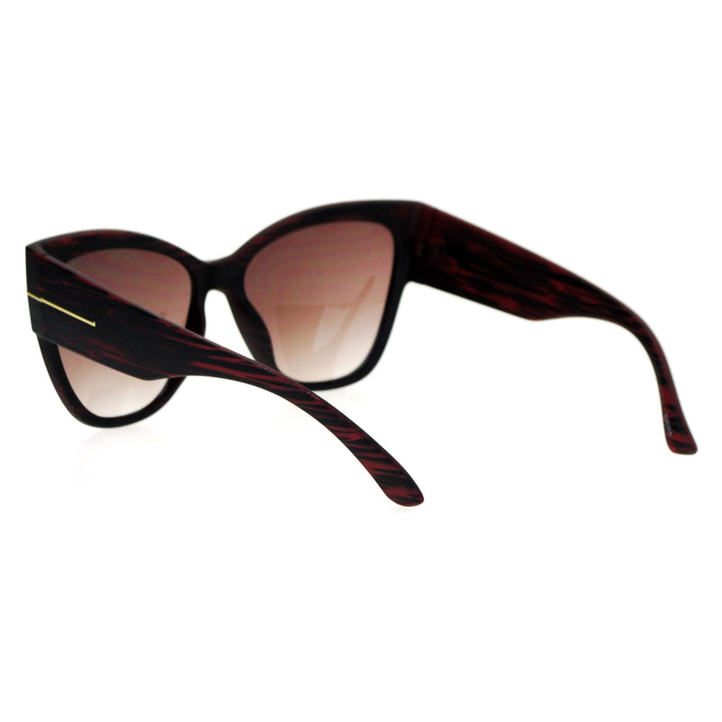SA106 Womens Thick Plastic Arm Horn Rim Cat Eye Sunglasses