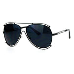 SA106 Revo Futurism Vintage Style Aviator Luxury Chic Sunglasses