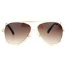 SA106 Revo Futurism Vintage Style Aviator Luxury Chic Sunglasses