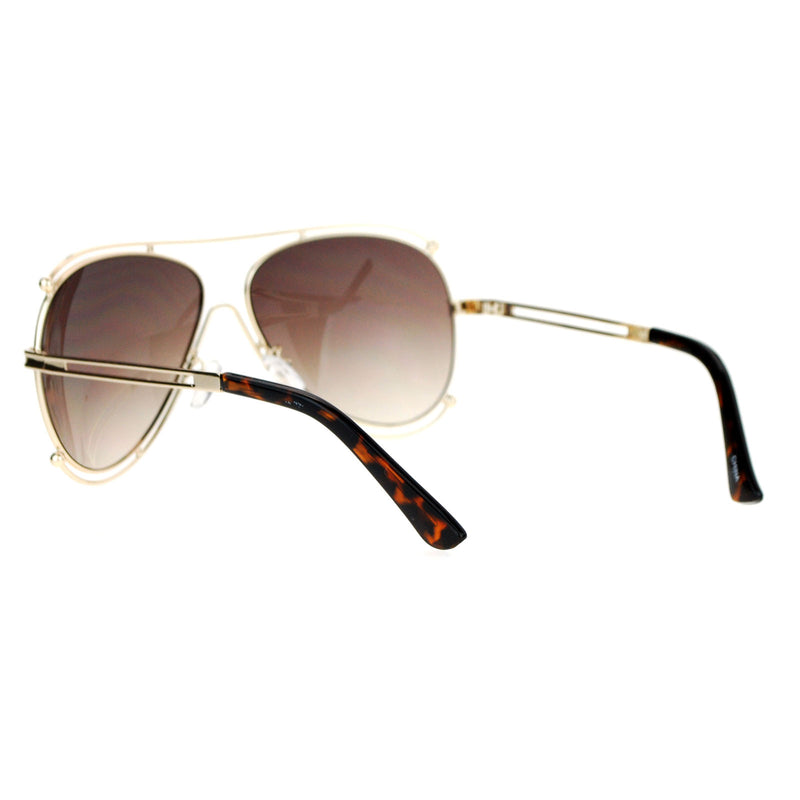 SA106 Revo Futurism Vintage Style Aviator Luxury Chic Sunglasses