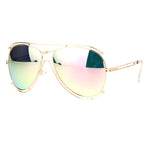 SA106 Revo Futurism Vintage Style Aviator Luxury Chic Sunglasses