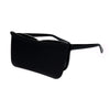 Unique Collapsible Sun Visor Horn Rim Hipster Plastic Sunglasses