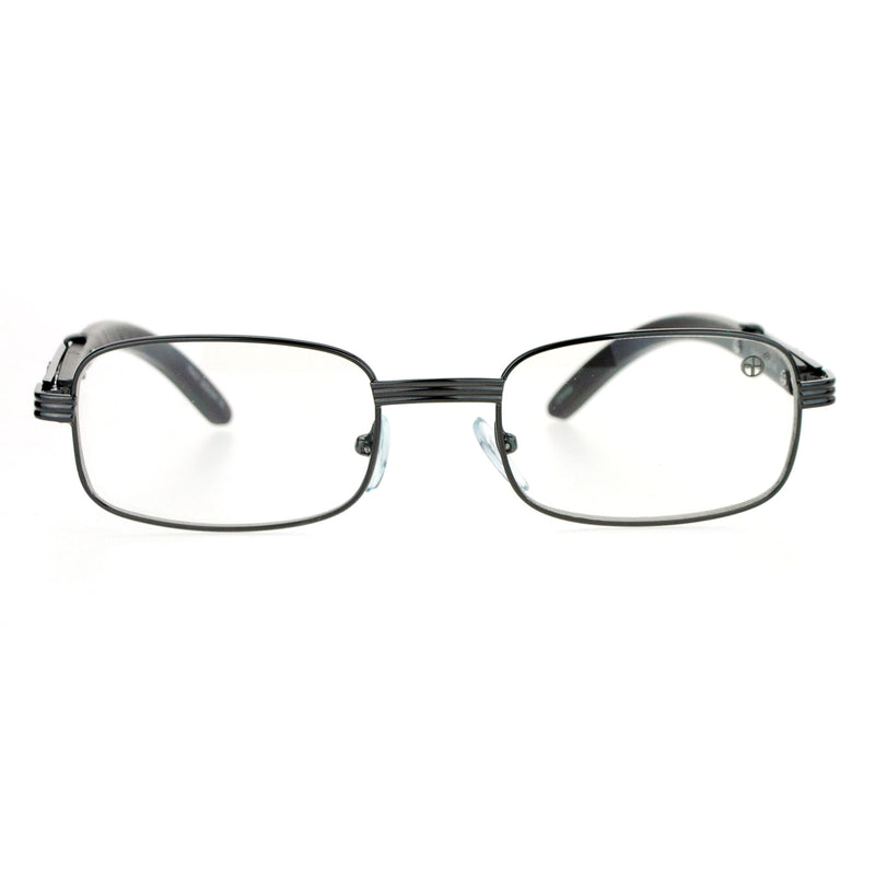 SA106 Art Nouveau Vintage Style Rectangular Metal Frame Eye Glasses