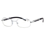 SA106 Art Nouveau Vintage Style Rectangular Metal Frame Eye Glasses