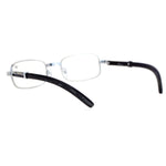 SA106 Art Nouveau Vintage Style Rectangular Metal Frame Eye Glasses