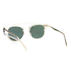 SA106 Womens Flat Top Metal Half Horn Rim Rimless Sunglasses