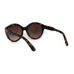 Womens Round Horn Rim Hipster Fashion Sunglasses