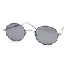 Womens Oval Round Shade Metal Rim Retro Sunglasses