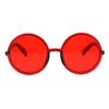 Womens Wizard Round Circle Lens Plastic Mod Fashion Sunglasses