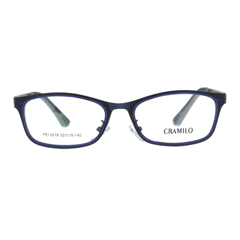 Premium Optical Quality Narrow Rectangular Horn Rim Eyeglasses Frame