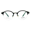 Optical Quality Round Half Horn Rim Luxury Circle Lens Eyeglasses Frame