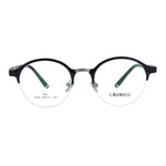 Optical Quality Round Half Horn Rim Luxury Circle Lens Eyeglasses Frame