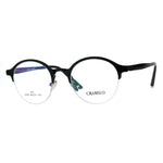 Optical Quality Round Half Horn Rim Luxury Circle Lens Eyeglasses Frame