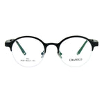 Optical Quality Round Half Horn Rim Luxury Circle Lens Eyeglasses Frame