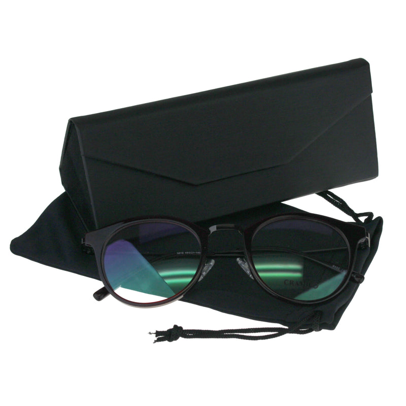 Premium Optical Quality Round Horned Rim Fashion Eyeglasses Frame