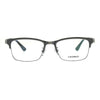 Optical Quality Metal Half Rim Narrow Rectangular Eyeglasses Frame