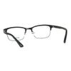 Optical Quality Metal Half Rim Narrow Rectangular Eyeglasses Frame